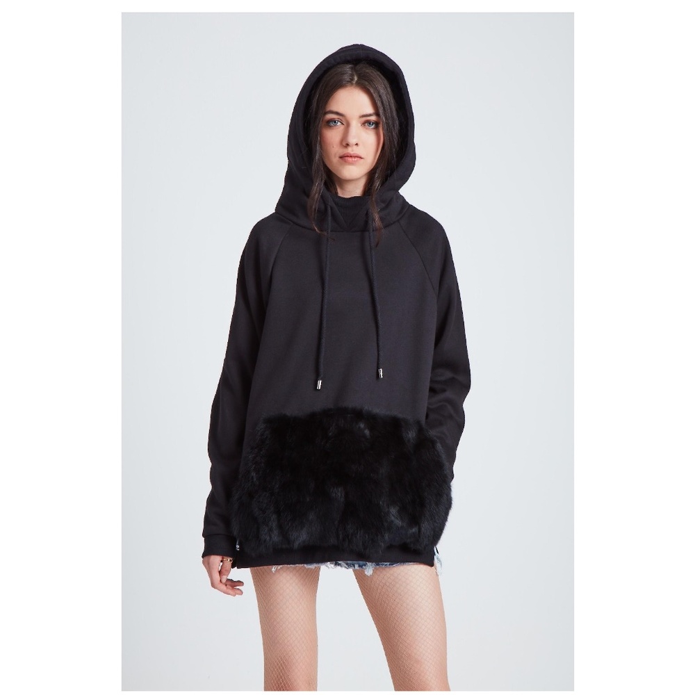 Jocelyn Fur - The UFO Hoodie - Black - Size L